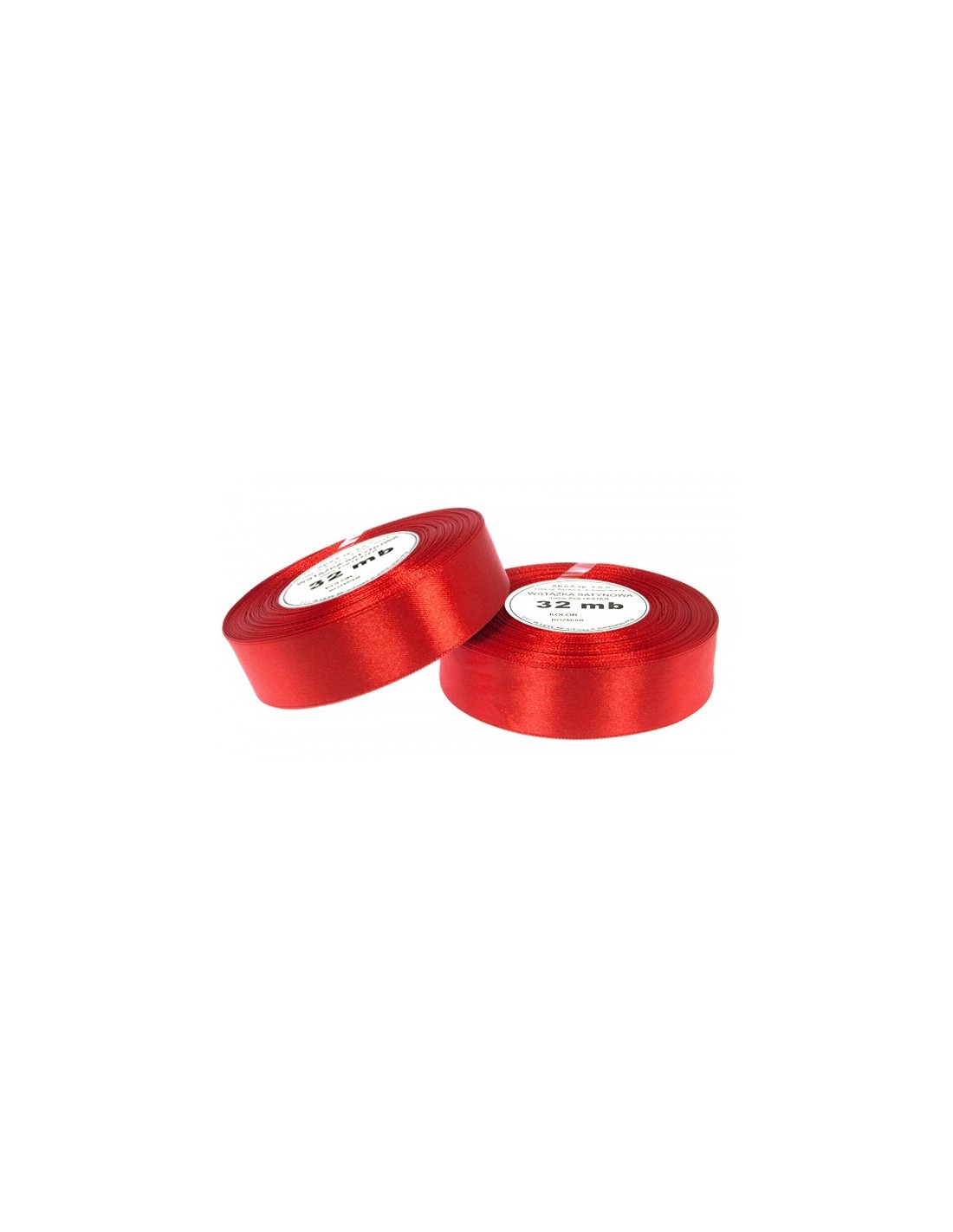 Nastro satin rosso (6mm) 32m Nastro satin rosso (6mm) 32m