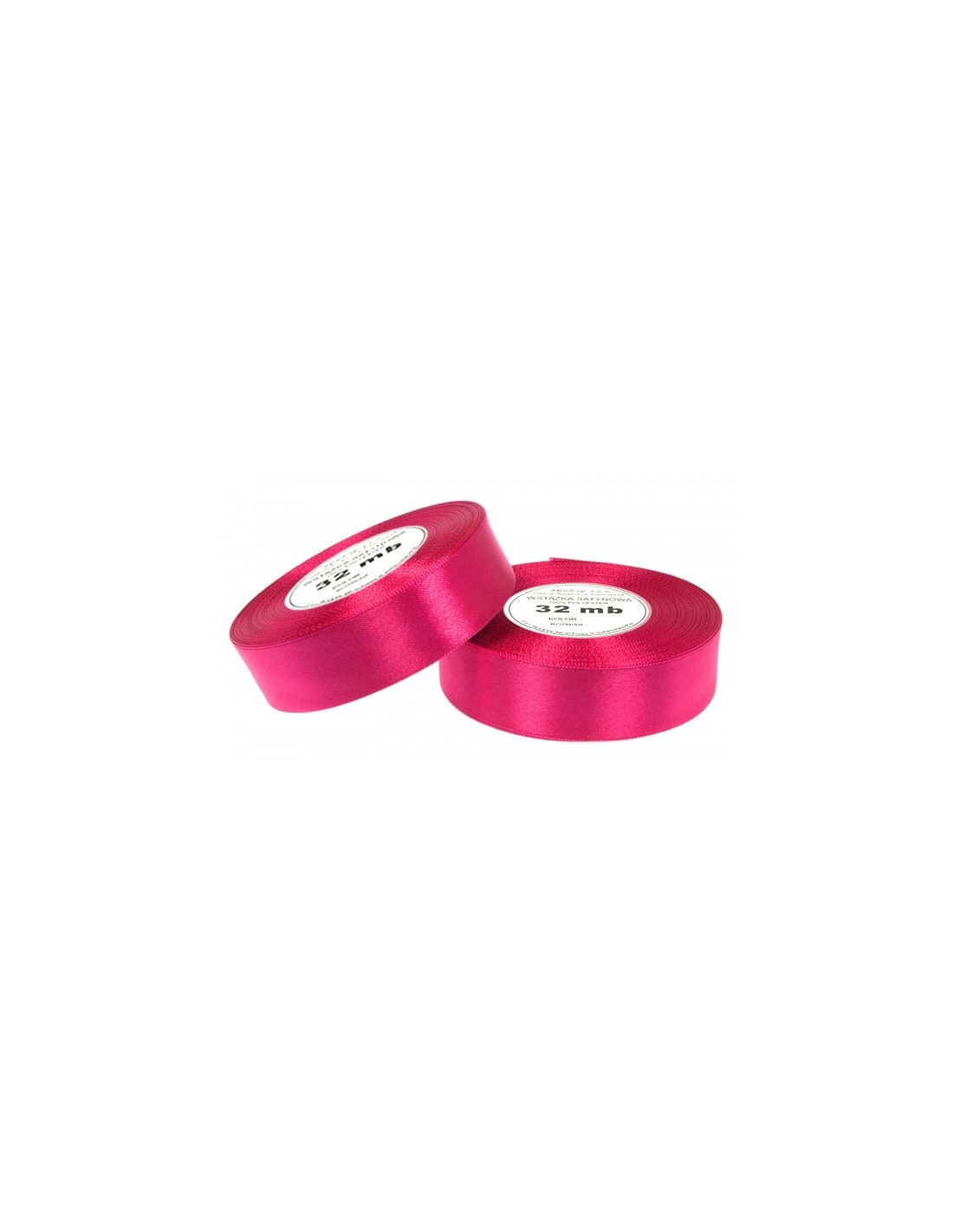 Nastro satin rosa intenso (12mm) 32m Nastro satin rosa intenso (12mm) 32m