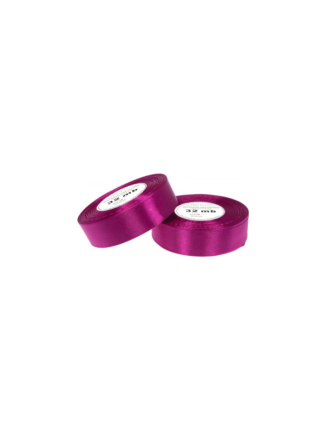 Nastro satin fucsia (12mm) 32m Nastro satin fucsia (12mm) 32m