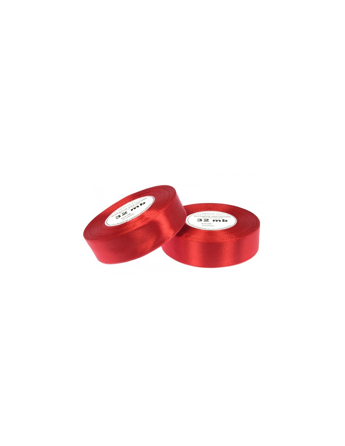 Nastro satin rosso scuro (12mm) 32m Nastro satin rosso scuro (12mm) 32m