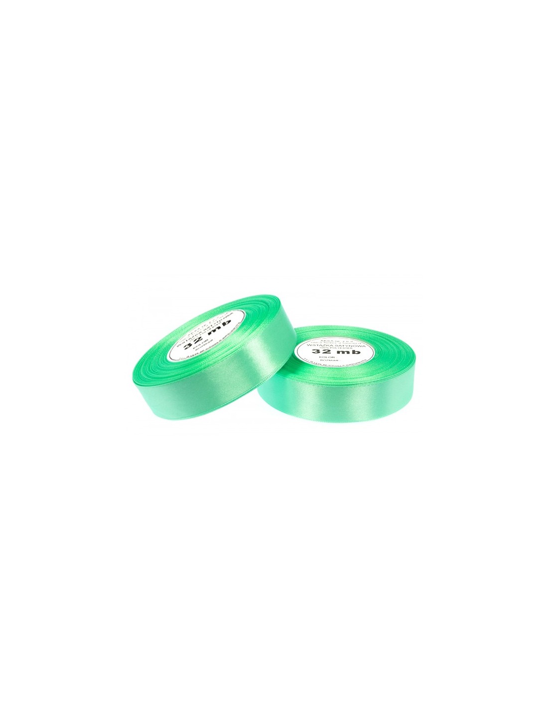 Nastro satin acqua marina (12mm) 32m Nastro satin acqua marina (12mm) 32m