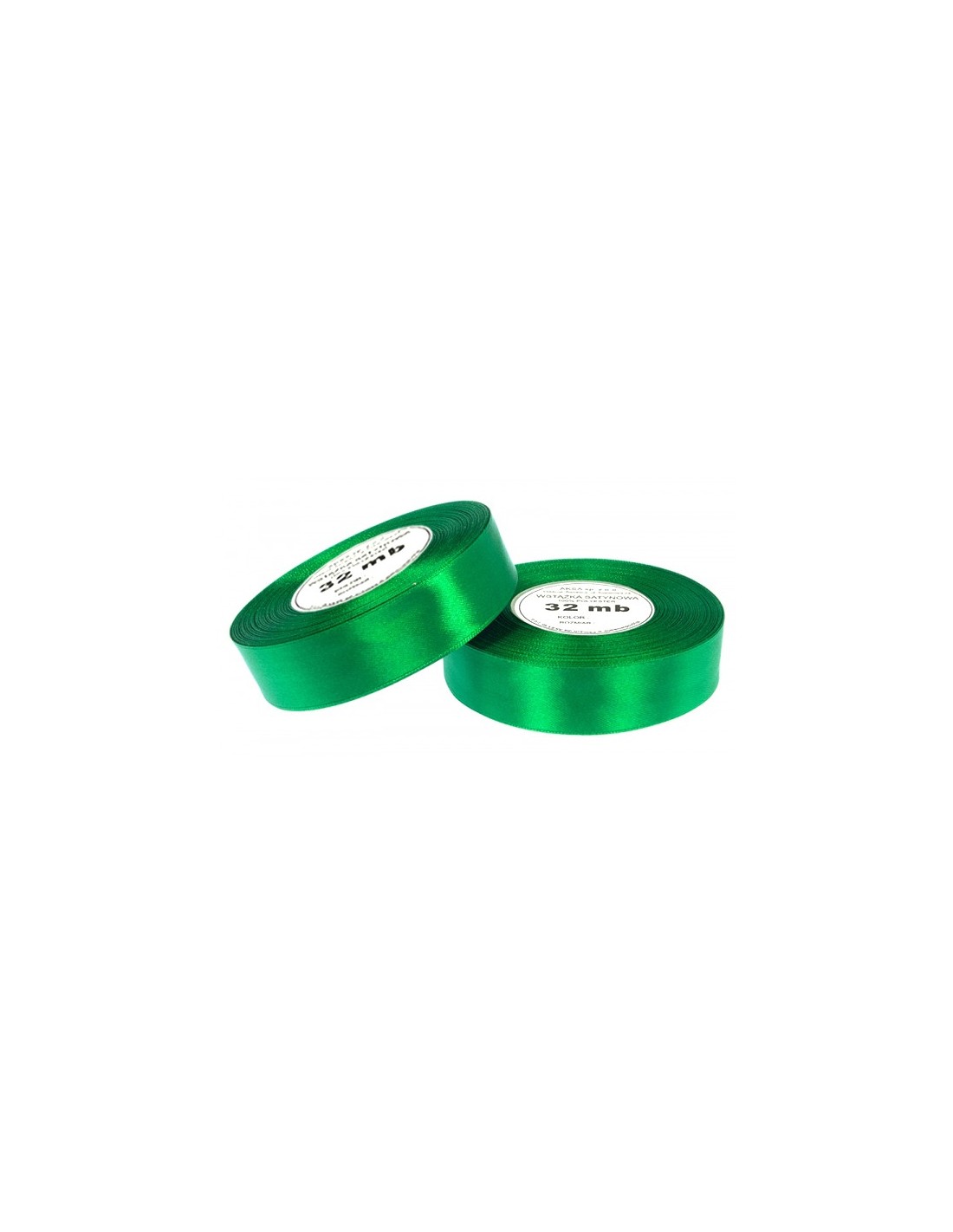 Nastro satin verde scur (12mm) 32m Nastro satin verde scur (12mm) 32m