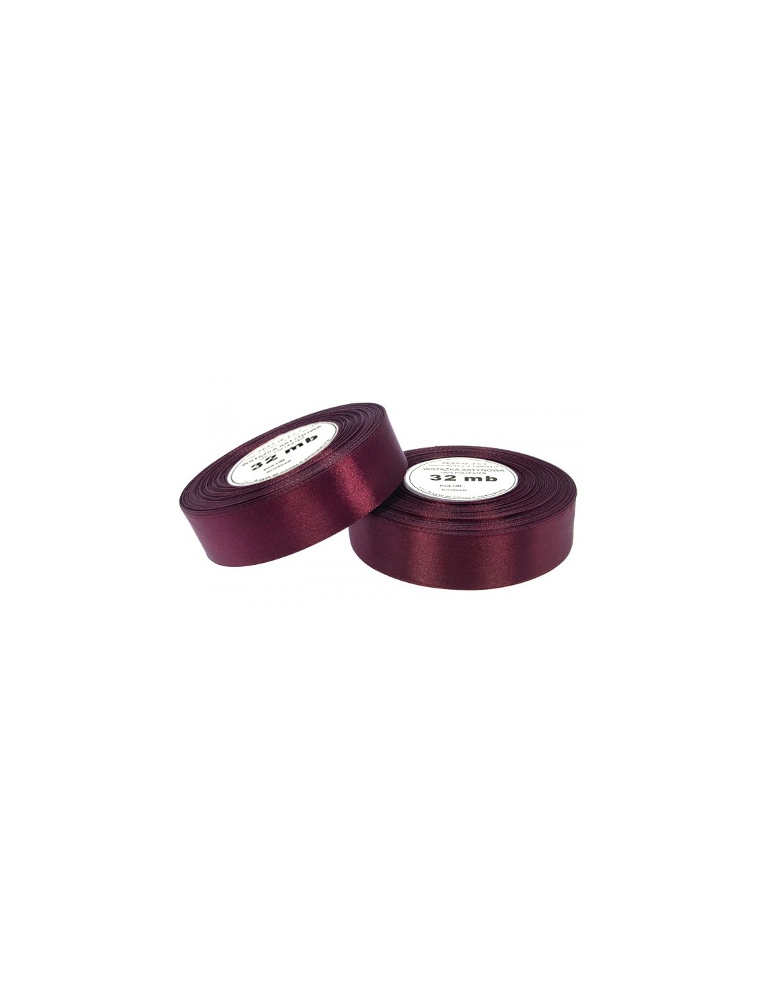 Nastro satin bordeau scuro (6mm) 32m Nastro satin bordeau scuro (6mm) 32m