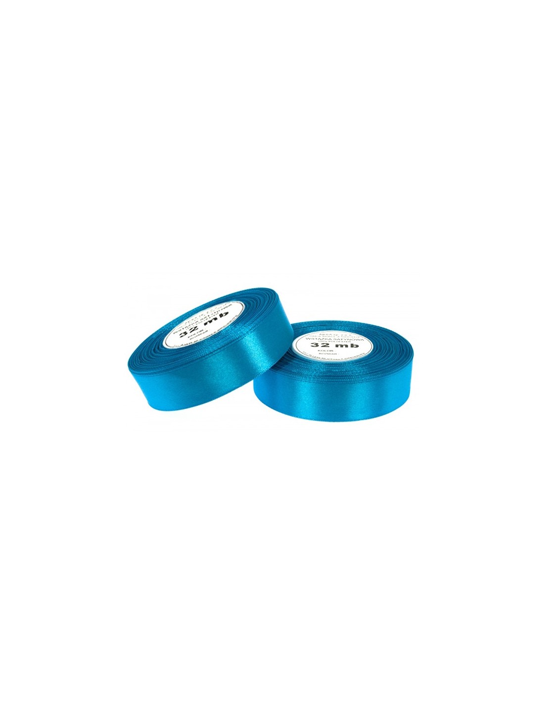 Nastro satin turchese (12mm) 32m Nastro satin turchese (12mm) 32m