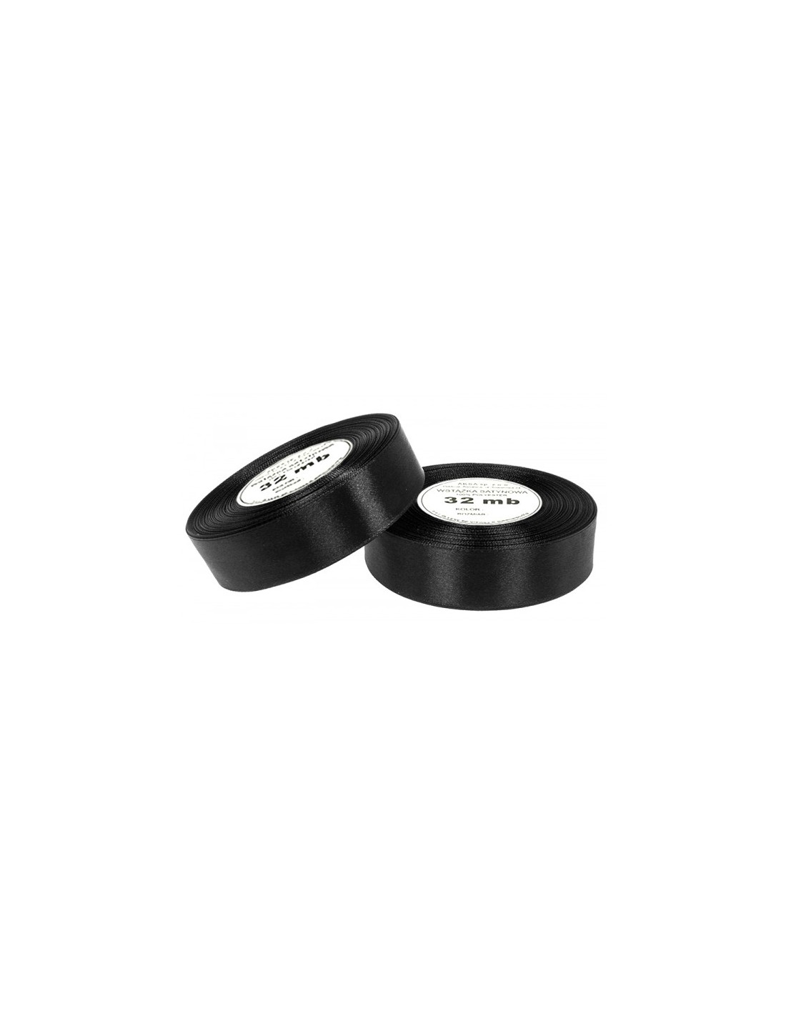 Nastro satin nero (6mm) 32m Nastro satin nero (6mm) 32m