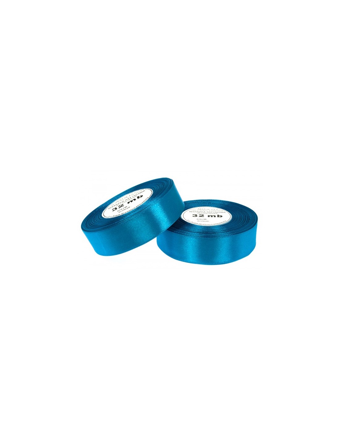 Nastro satin turchese scuro (12mm) 32m Nastro satin turchese scuro (12mm) 32m