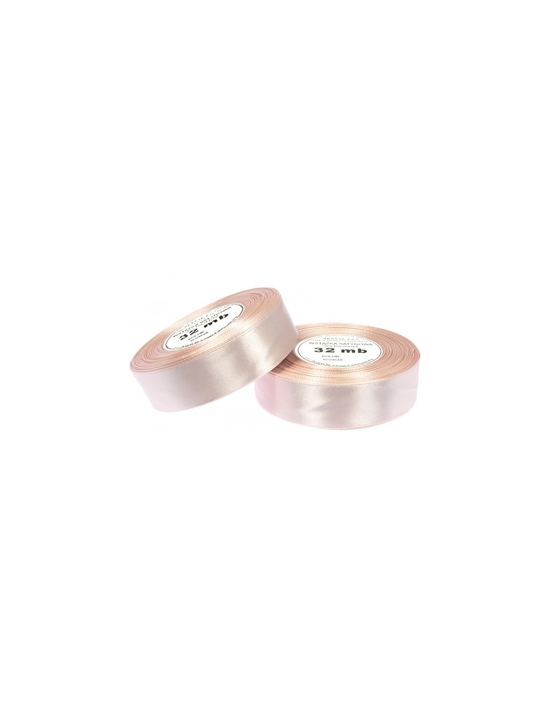 Nastro satin beige (12mm) 32m Nastro satin beige (12mm) 32m