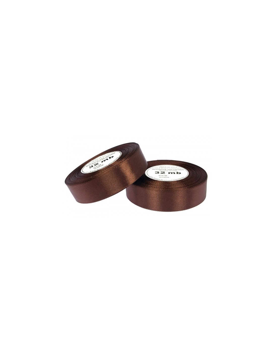 Nastro satin marrone (12mm) 32m Nastro satin marrone (12mm) 32m