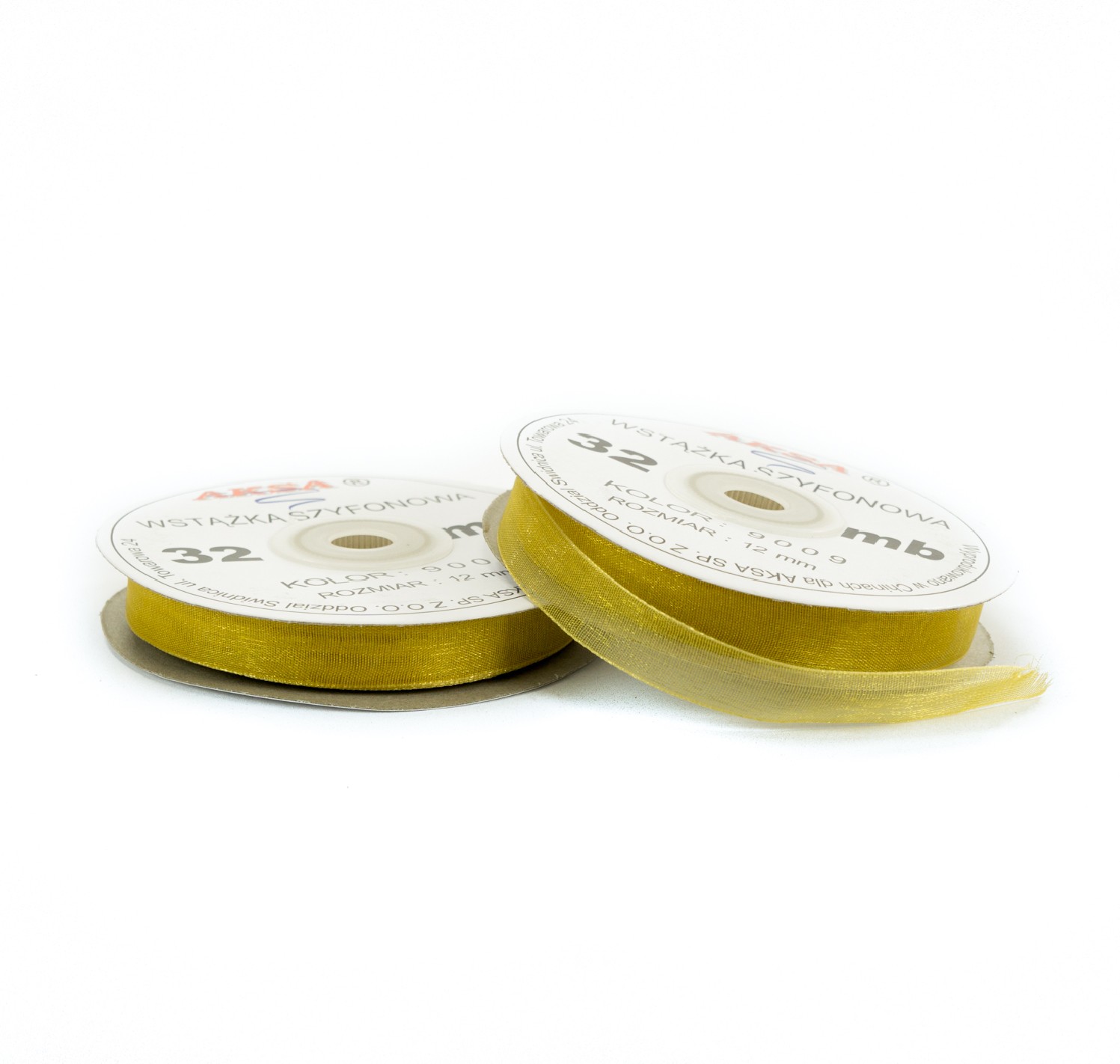 Nastro chiffon oro (12mm) 32m Nastro chiffon oro (12mm) 32m
