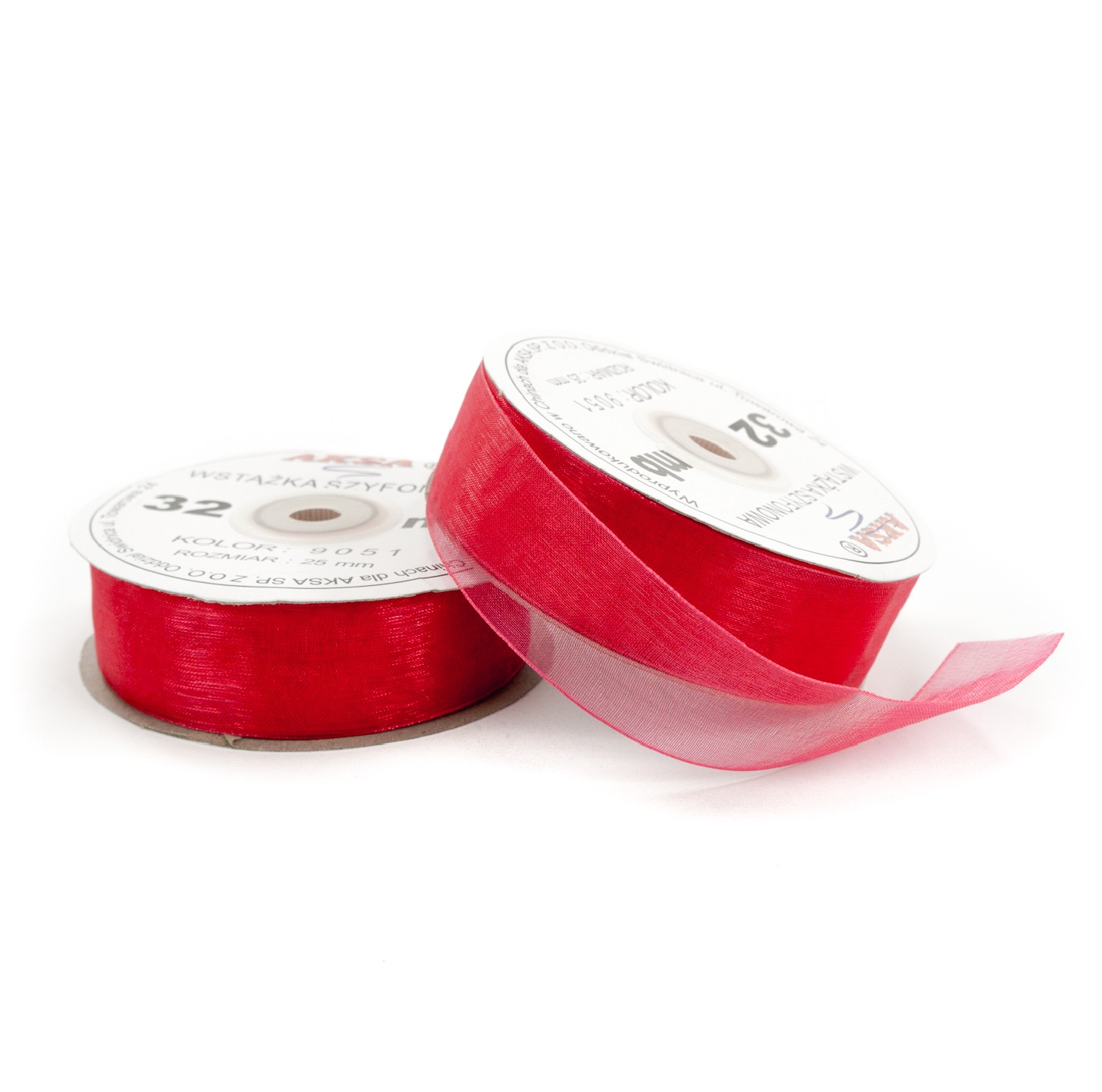 Nastro chiffon amaranto (25mm) 32m Nastro chiffon amaranto (25mm) 32m