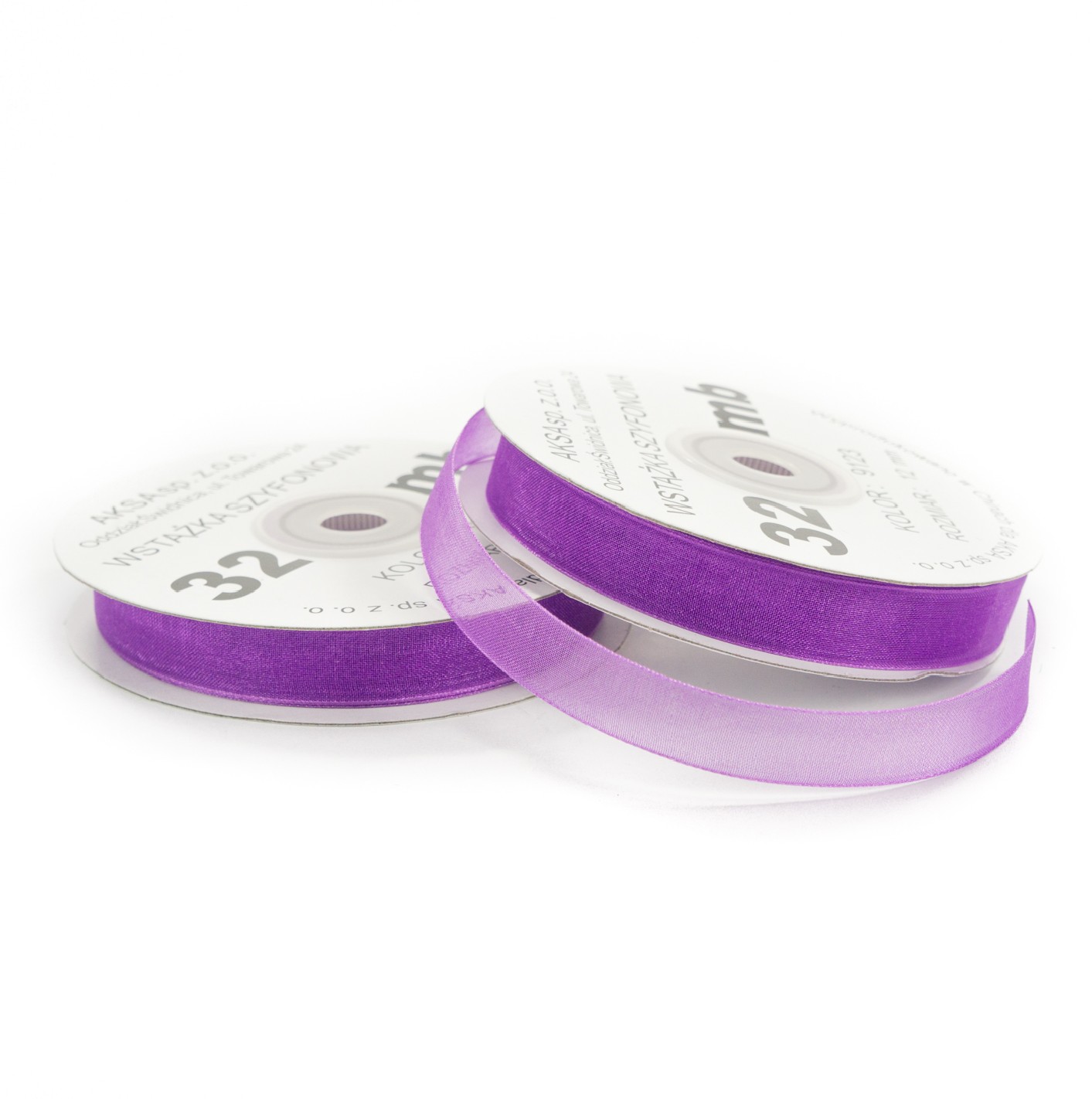 Nastro chiffon viola scuro (12mm) 32m Nastro chiffon viola scuro (12mm) 32m
