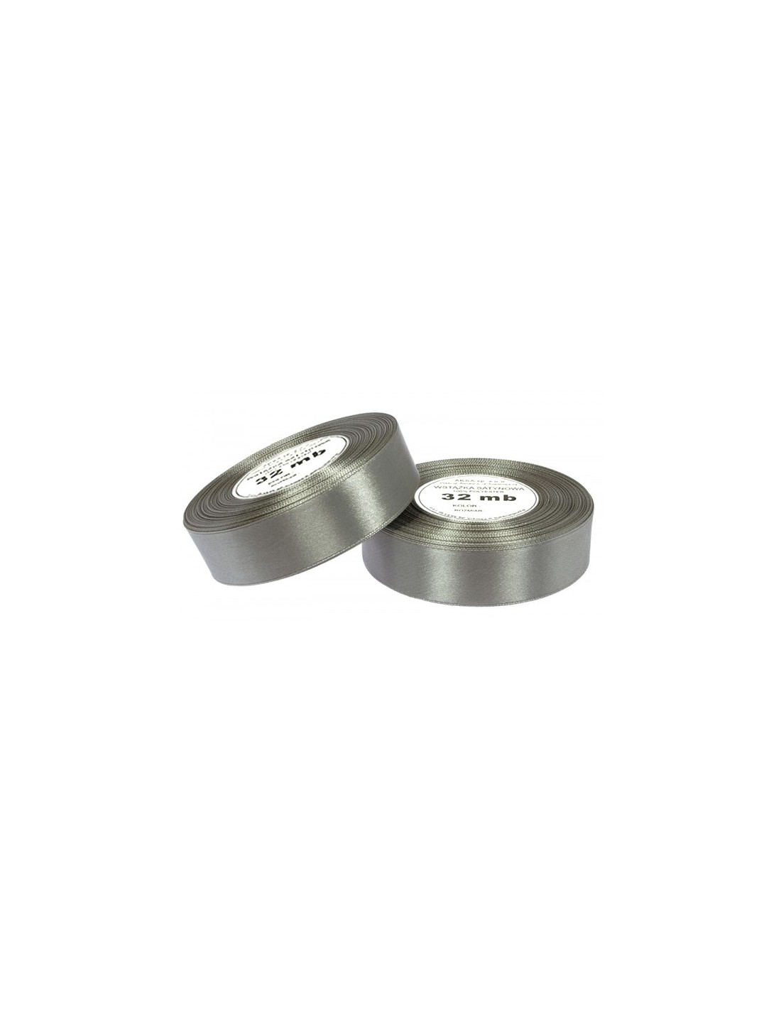 Nastro satin argento scuro (12mm) 32m Nastro satin argento scuro (12mm) 32m
