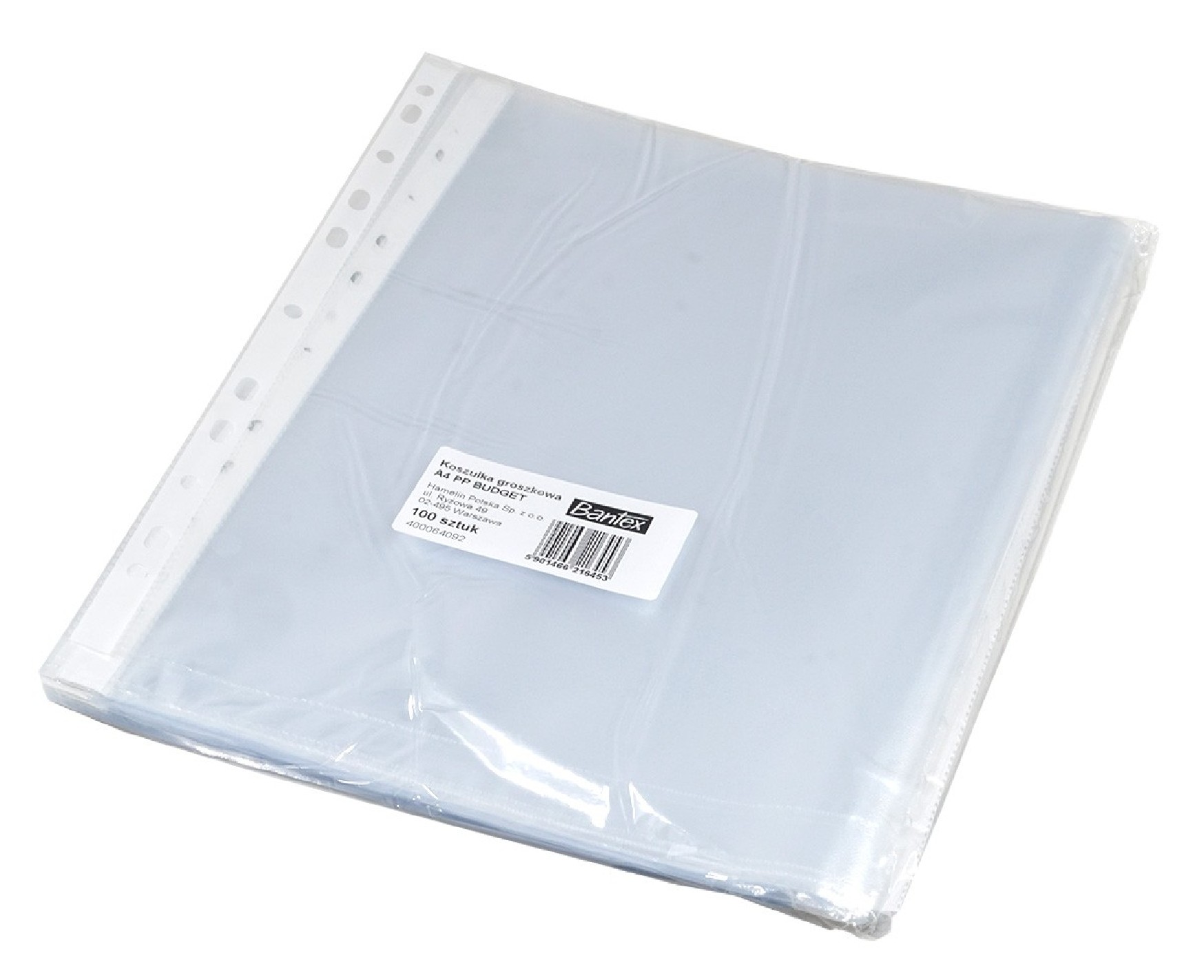 Buste trasparenti per documenti strutturate A4 Bantex - 100 pezzi Buste trasparenti per documenti strutturate A4 Bantex - 100 pezzi