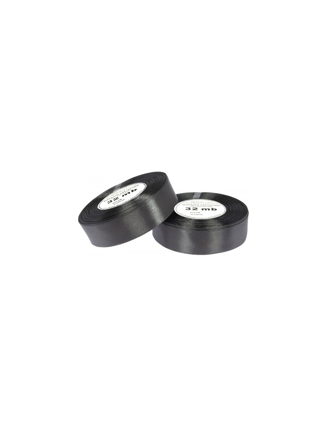 Nastro satin graphite (12mm) 32m Nastro satin graphite (12mm) 32m