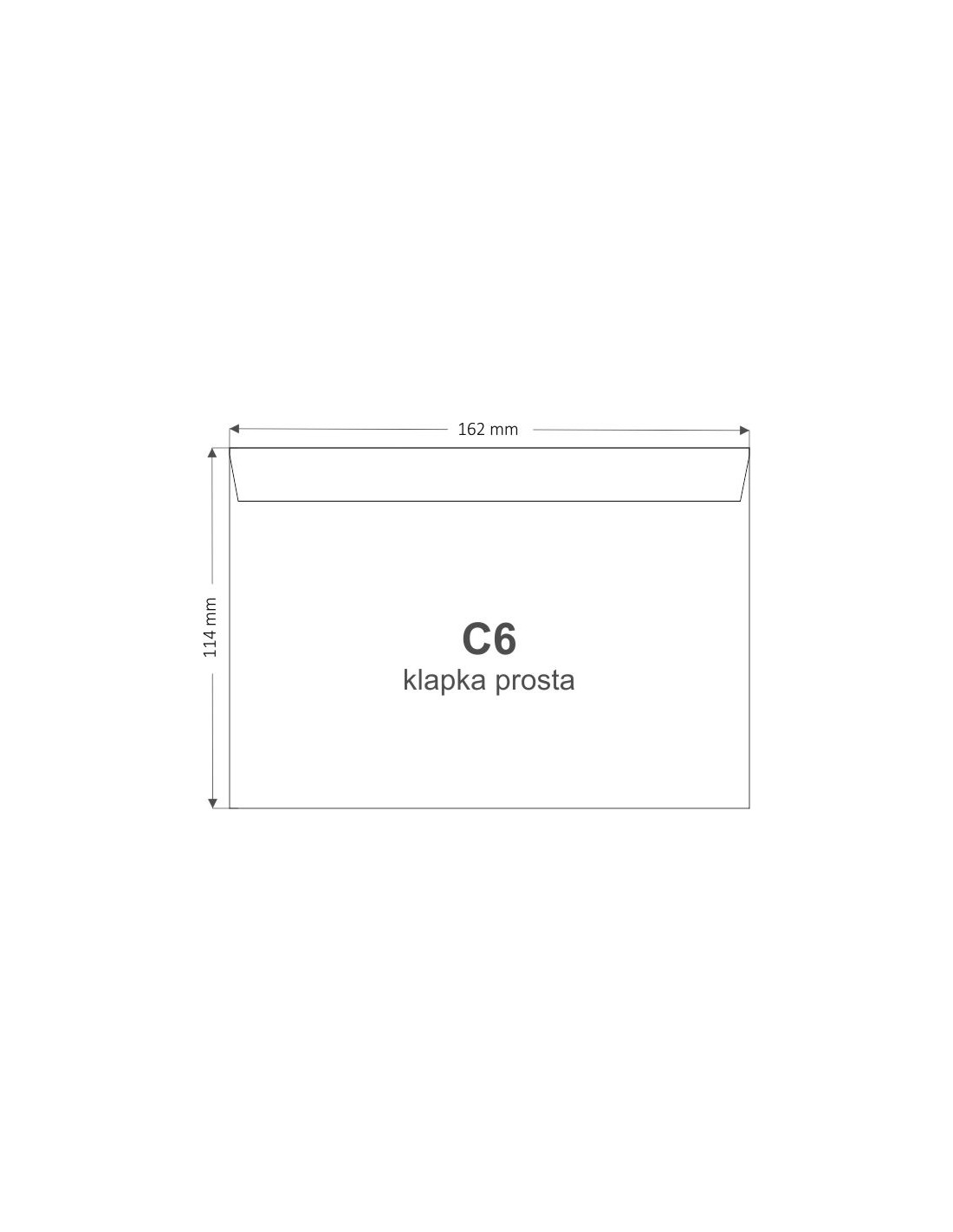 Busta da lettera bianco C6 (11,4x16,2cm) gommata Olin White 120g Busta da lettera bianco C6 (11,4x16,2cm) gommata Olin White 120g