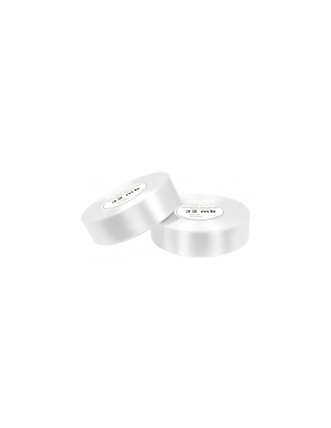 Nastro satin bianco (25mm) 32m Nastro satin bianco (25mm) 32m