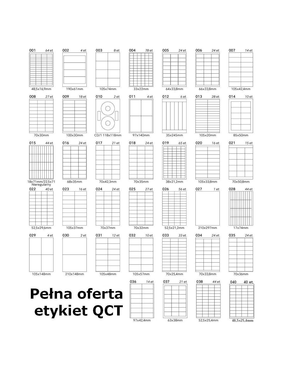 Etykiety samoprzylepne EME14 85x50 (10) 100A4 Etykiety samoprzylepne EME14 85x50 (10) 100A4