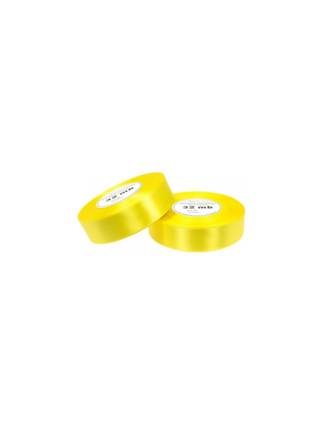 Nastro satin giallo (25mm) 32m Nastro satin giallo (25mm) 32m