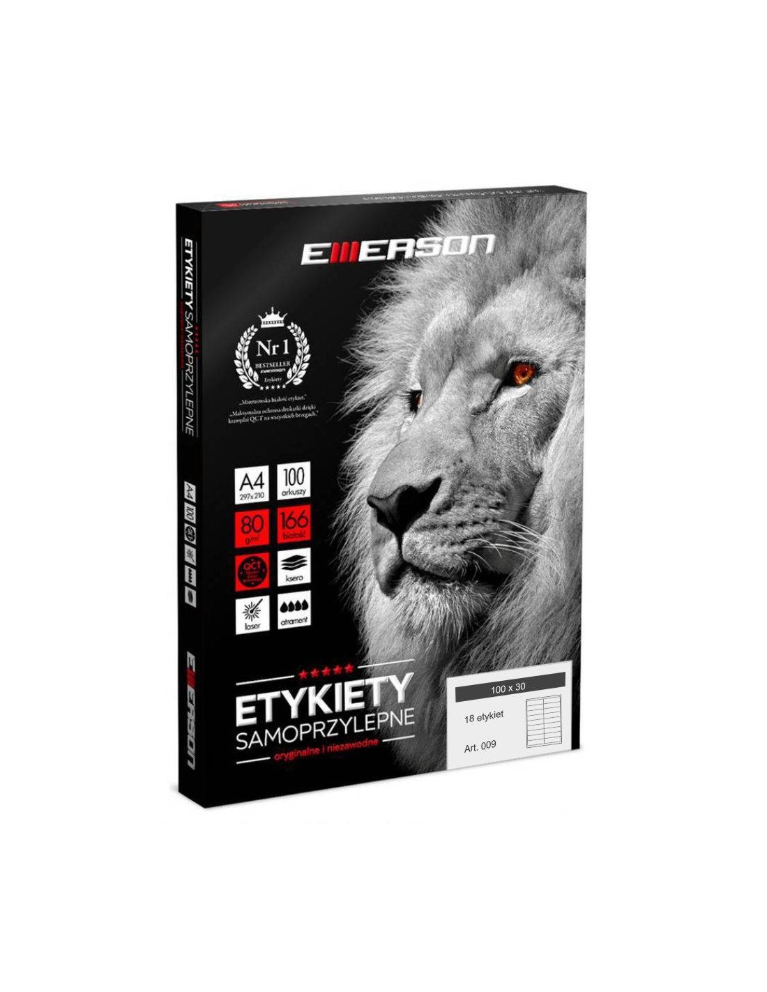 Etykiety samoprzylepne EME9 100x30 (18) 100A4