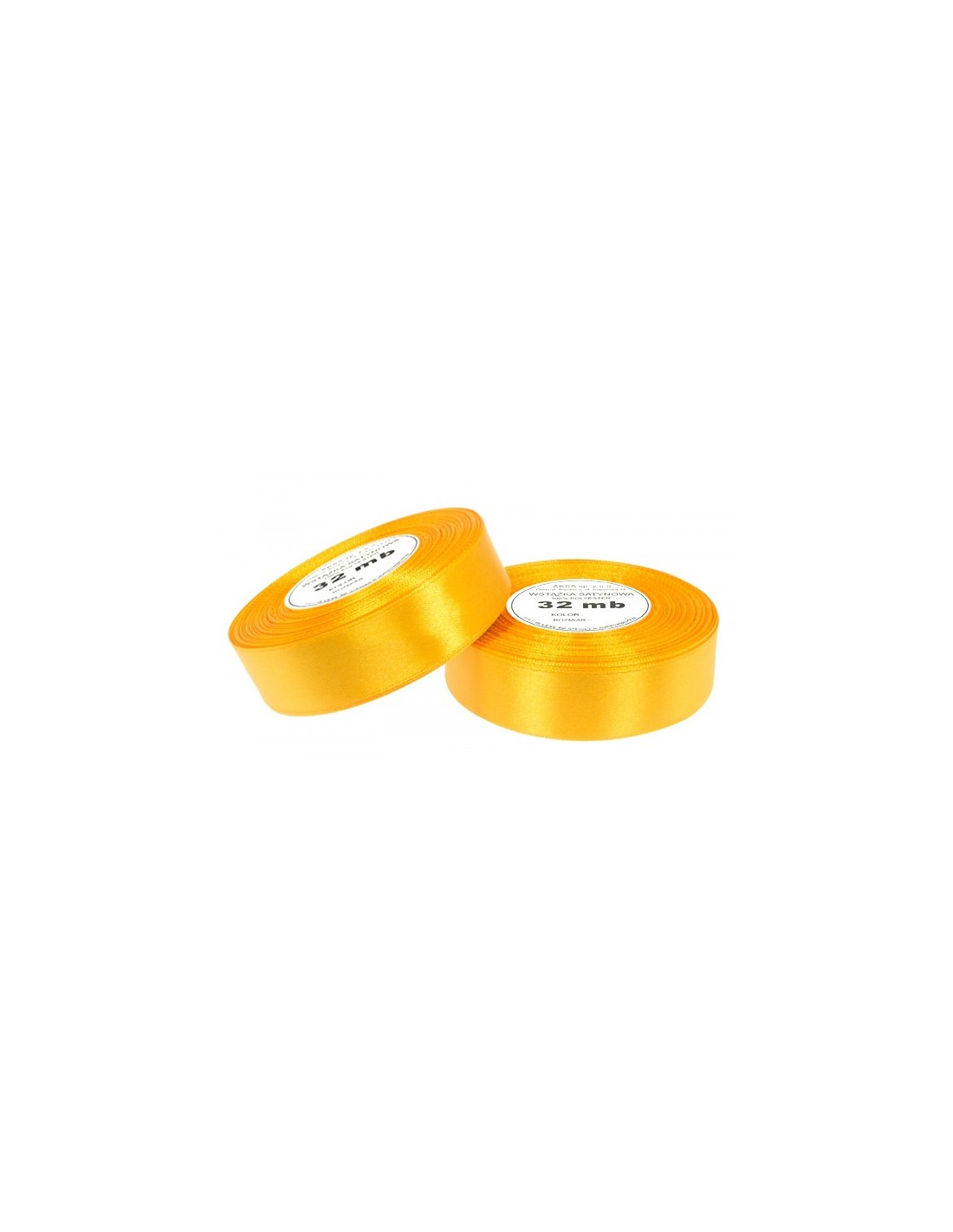 Nastro satin giallo scuro (25mm) 32m Nastro satin giallo scuro (25mm) 32m