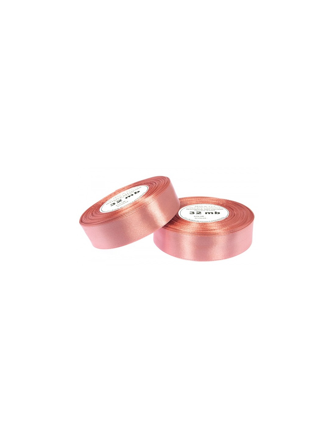 Nastro satin corallo chiaro (25mm) 32m Nastro satin corallo chiaro (25mm) 32m