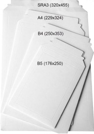 Busta da spedizioni in cartone B5 (17,6x25cm) 450g - 100 pezzi