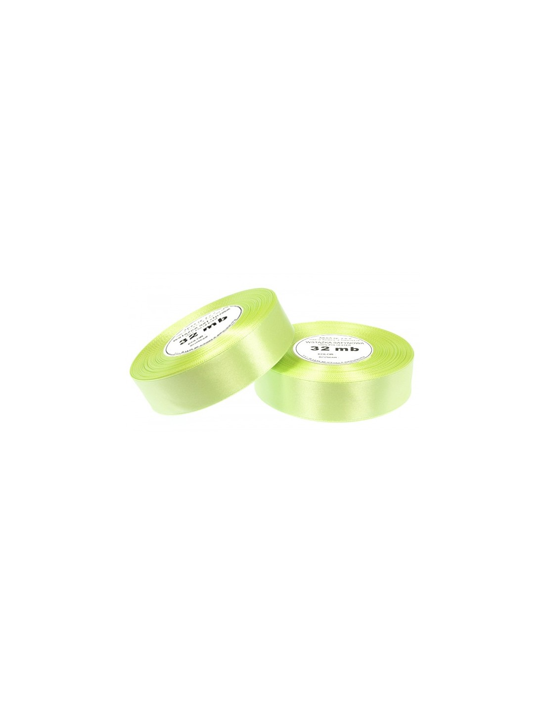 Nastro satin verde lime (25mm) 32m Nastro satin verde lime (25mm) 32m