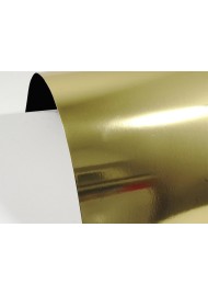 Papier ozdobny lustro Mirror 260g Gold / czarny spód B63 pak. 10A5