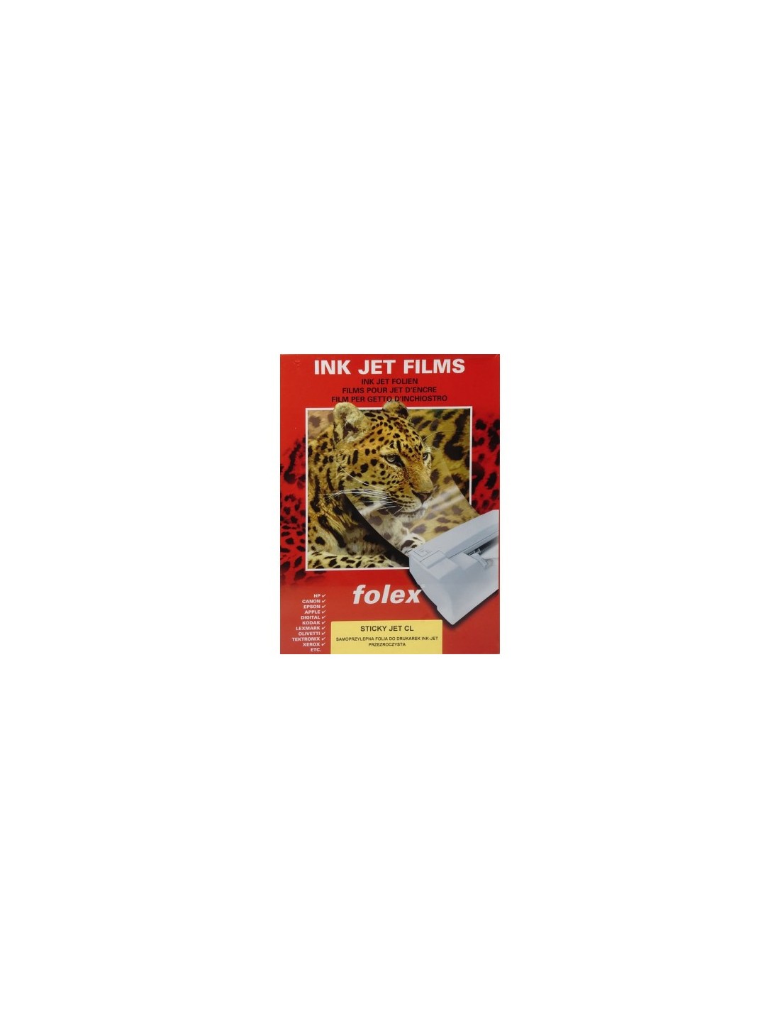 FOLEX SIVK Folia samoprzylepna przezroczysta do drukarek atramentowych pak. 50A4 FOLEX SIVK Folia samoprzylepna przezroczysta do drukarek atramentowych pak. 50A4