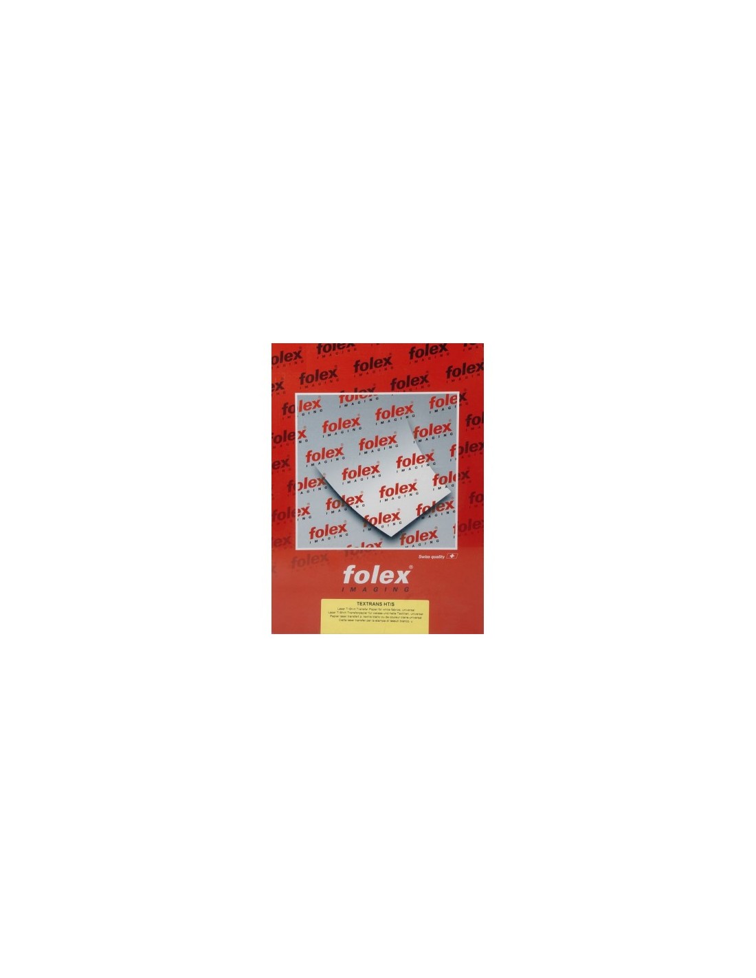 Carta transfer per tessuti chiari per stampanti laser FOLEX TEXTRANS HT/S pak. 1 foglio A3 Carta transfer per tessuti chiari per stampanti laser FOLEX TEXTRANS HT/S pak. 1 foglio A3