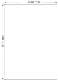 Papier Brystol biały 250g 43x61 10ark.