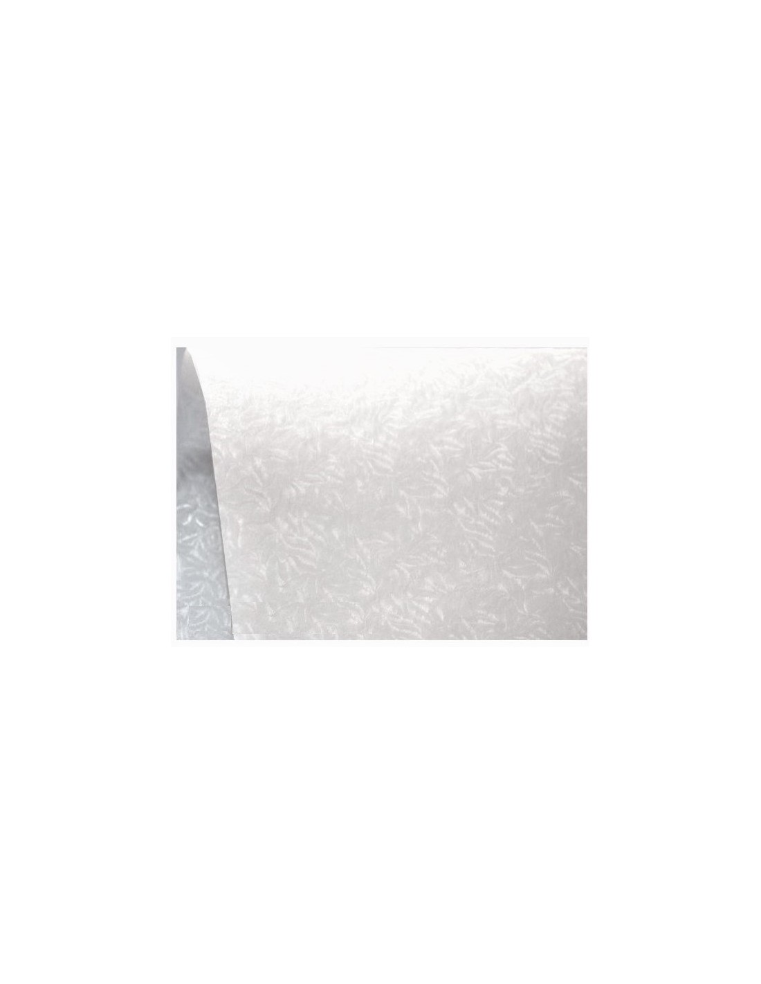 Carta strutturata trasparente bianco foglie 35g Kristall Prago White (70x100cm) Carta strutturata trasparente bianco foglie 35g Kristall Prago White (70x100cm)