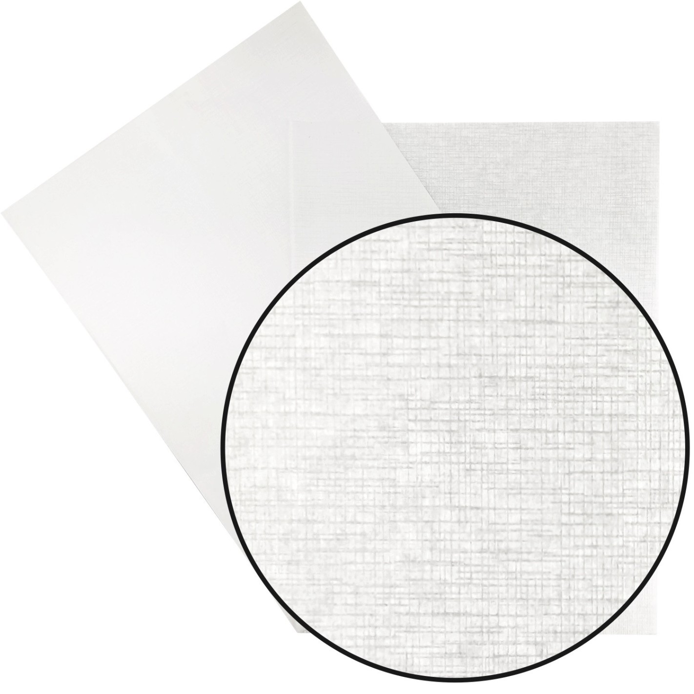 Carta strutturata trasparente tela bianco 35g Kristall Prago White (70x100cm) Carta strutturata trasparente tela bianco 35g Kristall Prago White (70x100cm)