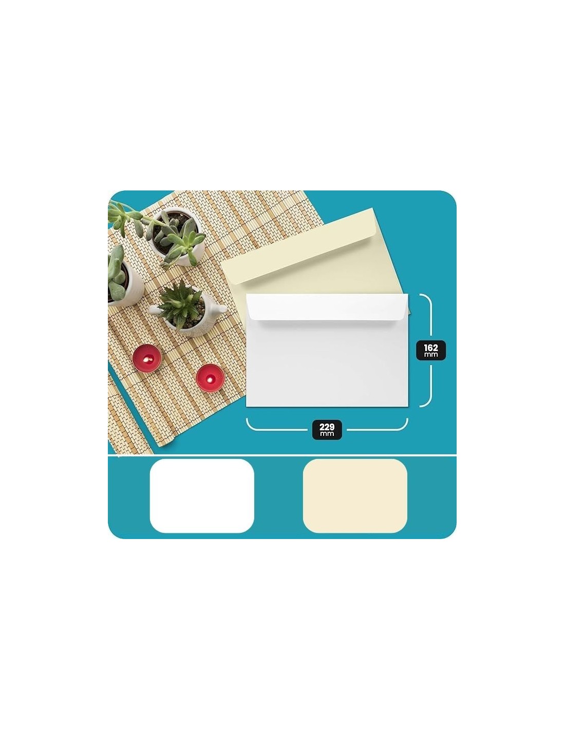 Busta da lettera avorio C5 (16,2x22,9cm) con strip adesivo Lessebo Ivory 120g Busta da lettera avorio C5 (16,2x22,9cm) con strip adesivo Lessebo Ivory 120g