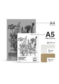 Szkicownik WeBa Collection 120g biały + eko 25ark. A5