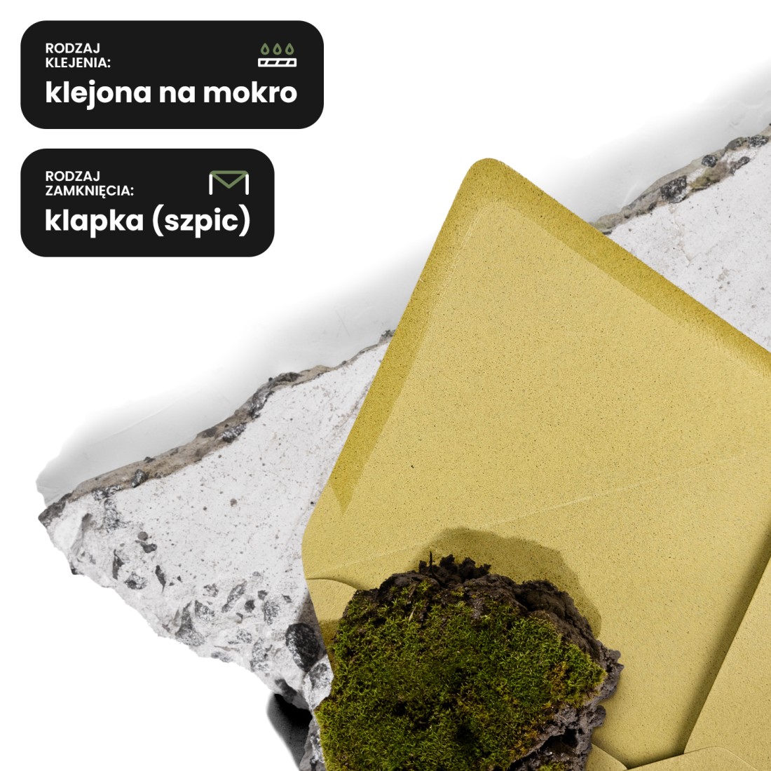 Koperta ozdobna gładka kolorowa ekologiczna kwadratowa K4 NK Crush Kiwi jasna zielona 120g Koperta ozdobna gładka kolorowa ekologiczna kwadratowa K4 NK Crush Kiwi jasna zielona 120g