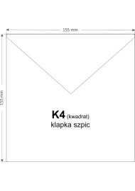 50szt. Koperta K4 15,5 NK Amber Delta biała 100g