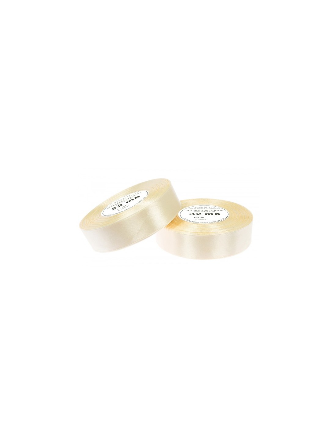 Nastro satin écru (12mm) 32m Nastro satin écru (12mm) 32m