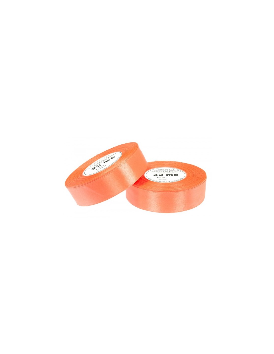 Nastro satin arancione intenso (12mm) 32m Nastro satin arancione intenso (12mm) 32m