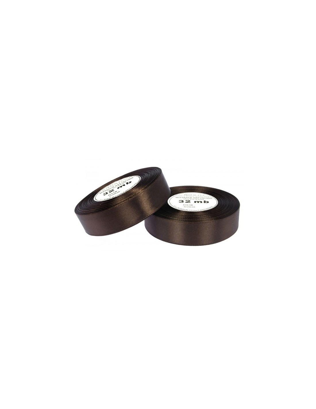 Nastro satin marrone scuro (25mm) 32m Nastro satin marrone scuro (25mm) 32m